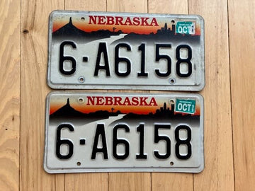 Pair of 1999 Nebraska License Plates