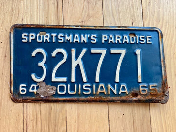 1964/ 1965 Louisiana License Plate