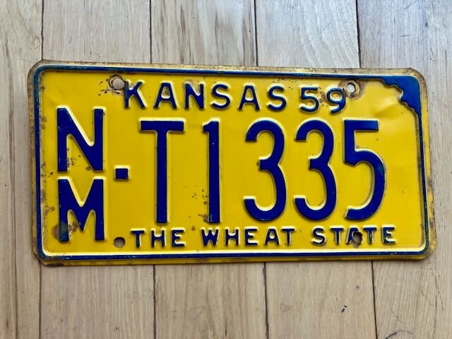 1959 Kansas License Plate
