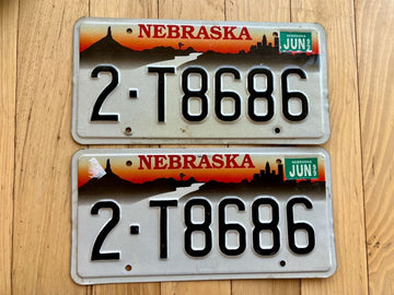 Pair of 1999 Nebraska License Plates