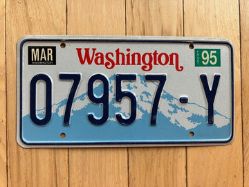 1995 Washington State Truck License Plate (Check With DOL First For YOM)