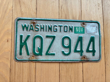 1968 to 1986 Washington State License Plate - Check With DOL First For YOM