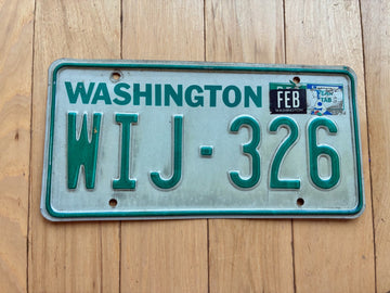 1984 to 1987 Washington State License Plate - Check With DOL First For YOM