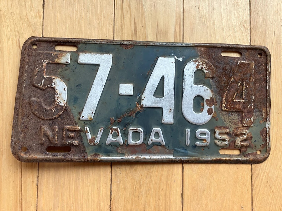 1952 Nevada License Plate