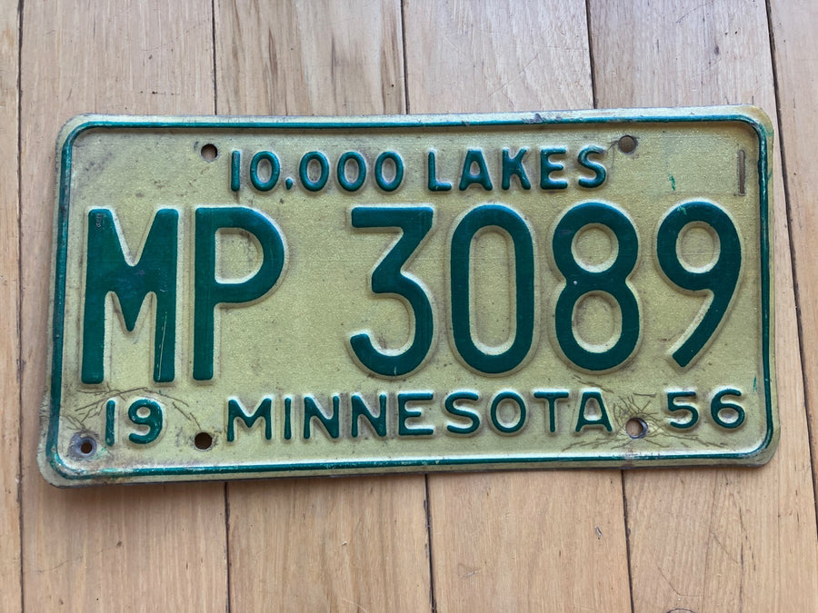 1956 Minnesota License Plate