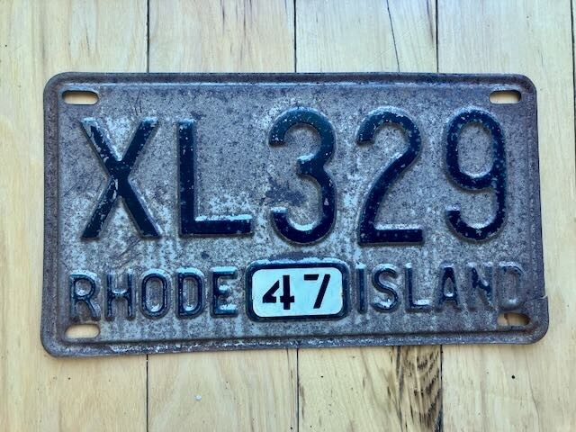 Rare 1947 Rhode Island Commercial License Plate