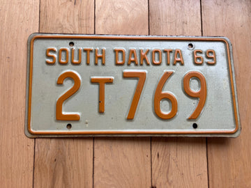 1969 South Dakota Truck License Plate