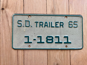 1965 South Dakota Trailer License Plate