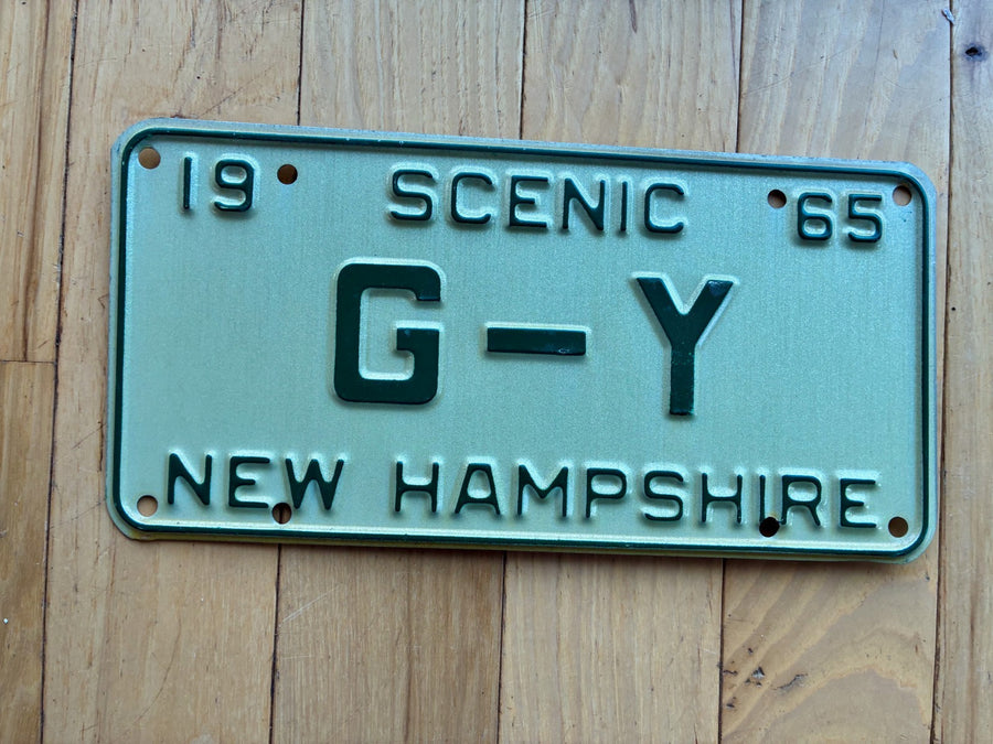 1965 New Hampshire Vanity License Plate