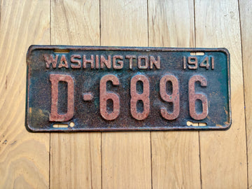 1941 Washington State License Plate