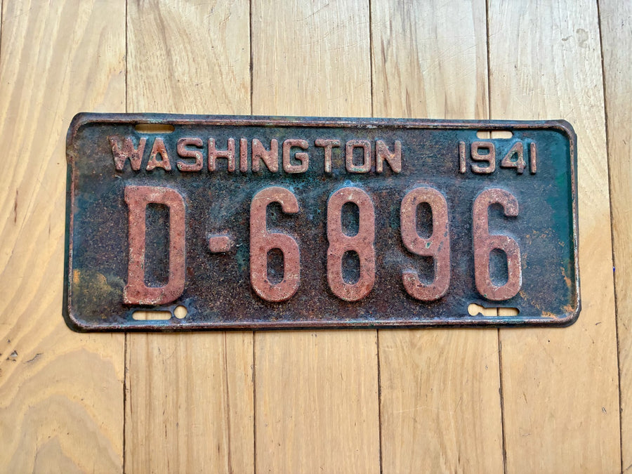 1941 Washington State License Plate