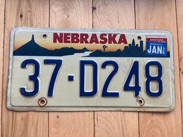 1996 Nebraska License Plate