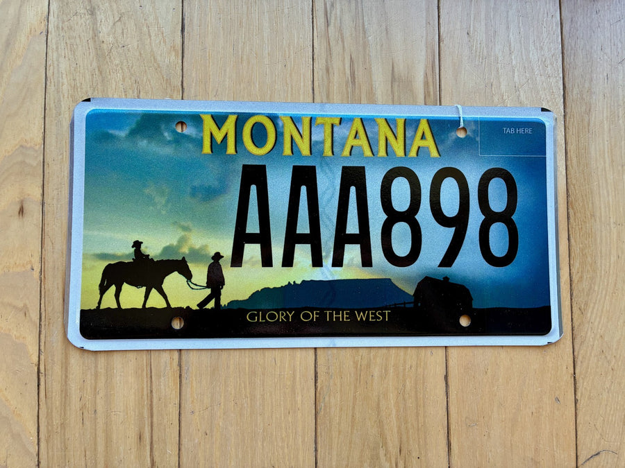 2016 Montana Glory Of The West License Plate