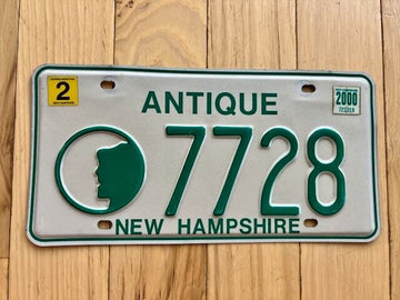 1999 Base New Hampshire Antique License Plate