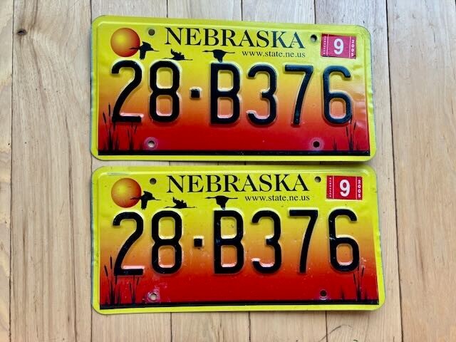 Pair of 2005 Nebraska License Plates