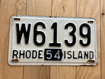 1954 Rhode Island License Plate