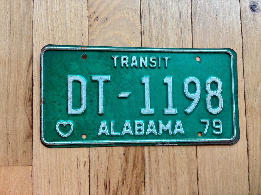 1979 Alabama Transit License Plate