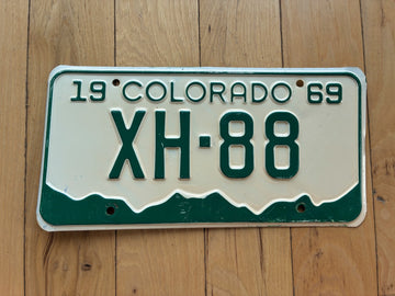 1969 Colorado License Plate