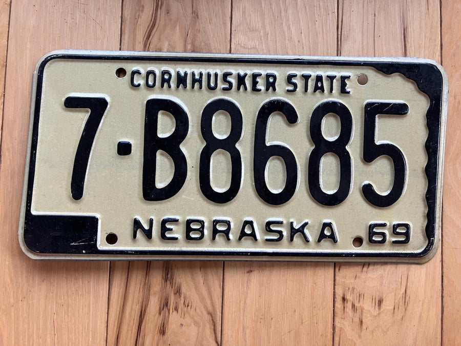 1969 Nebraska License Plate