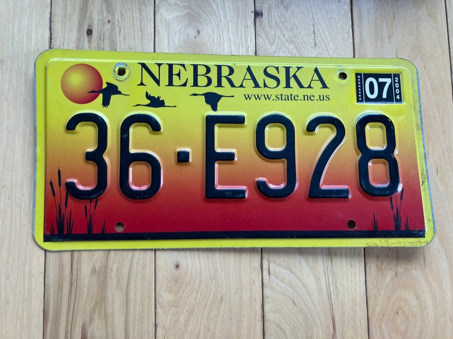 2004 Nebraska License Plate