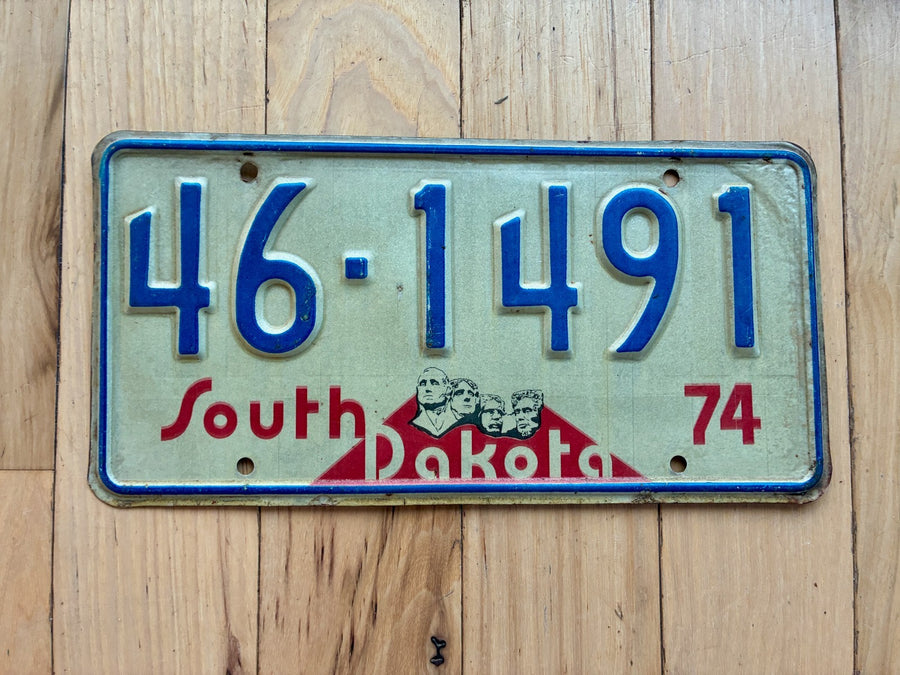 1974 South Dakota License Plate