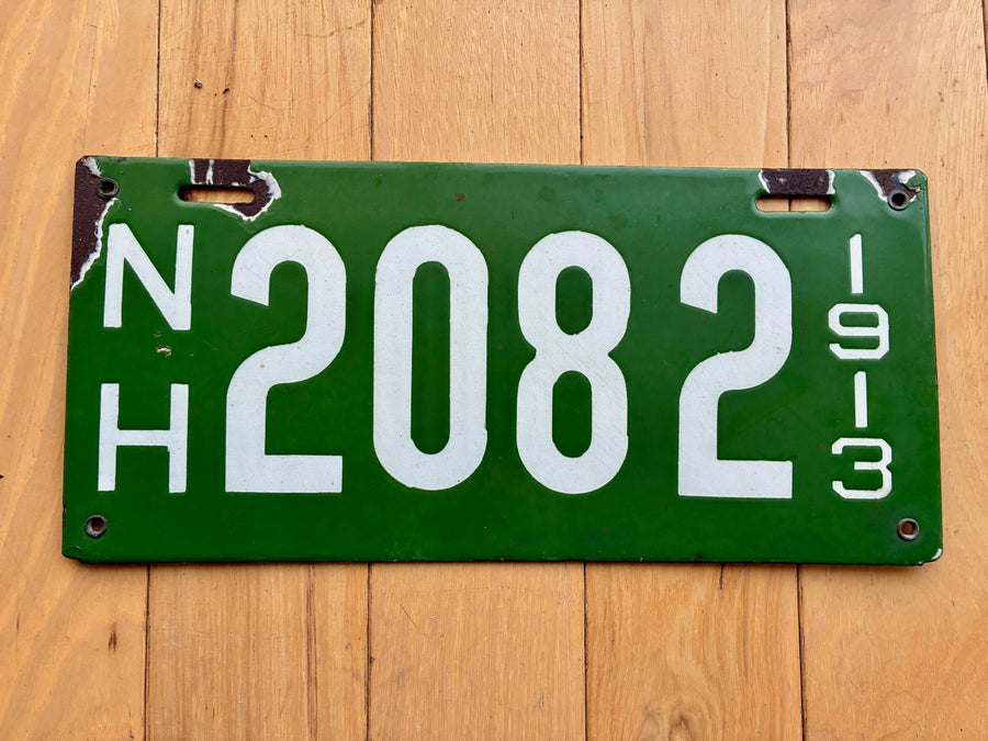 1913 New Hampshire License Plate