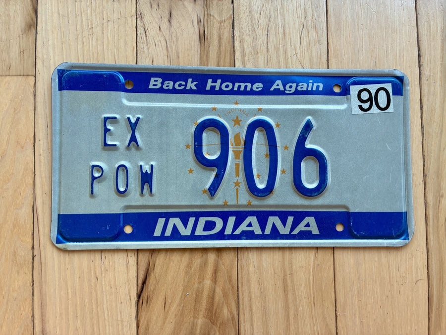1990 Indiana Ex POW License Plate