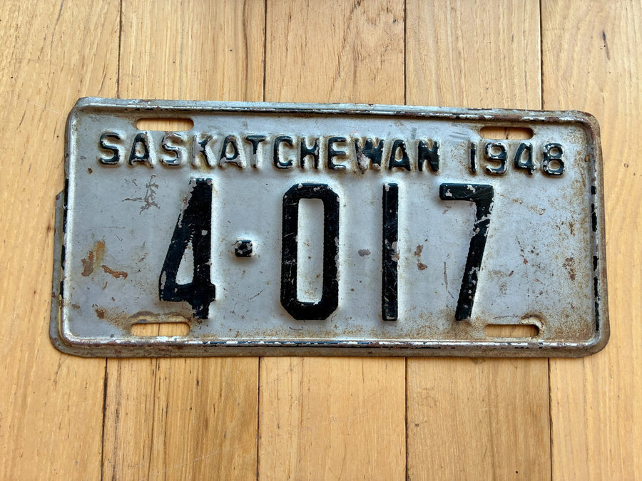 1948 Saskatchewan License Plate
