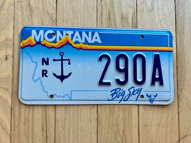 2000 Montana Navy Reserve License Plate