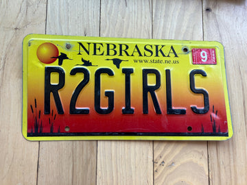 2005 Nebraska Vanity License Plate - R2GIRLS