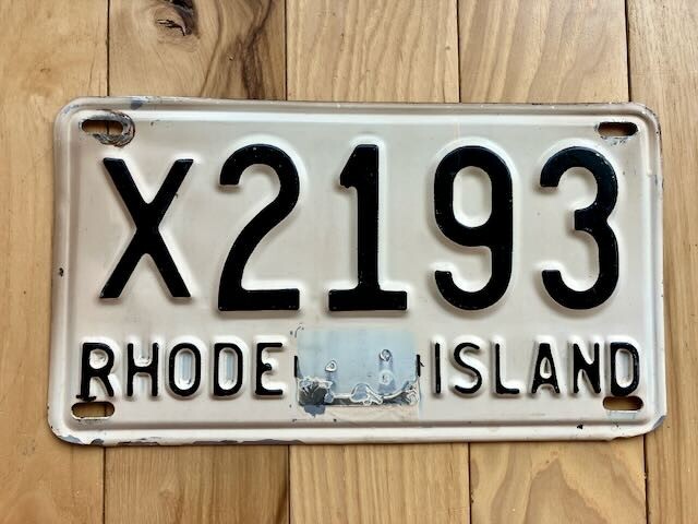 1950s Base Rhode Island License Plate