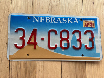 2002 Nebraska License Plate