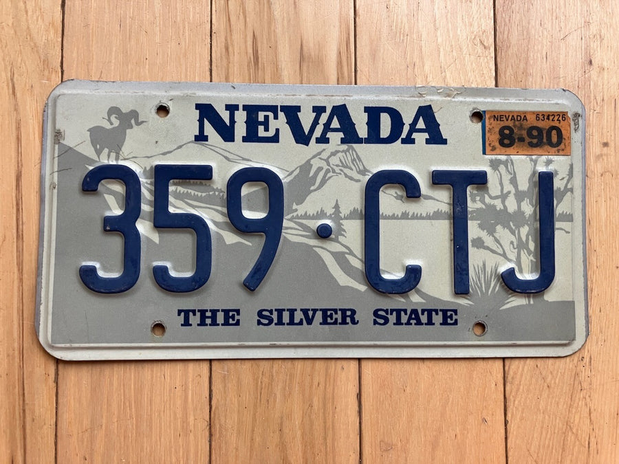 1990 Nevada License Plate
