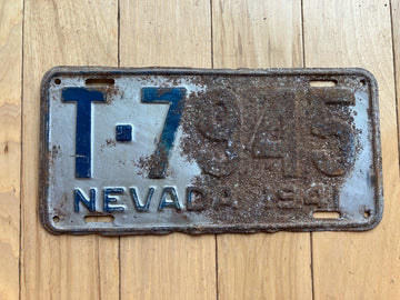 1941 Nevada License Plate