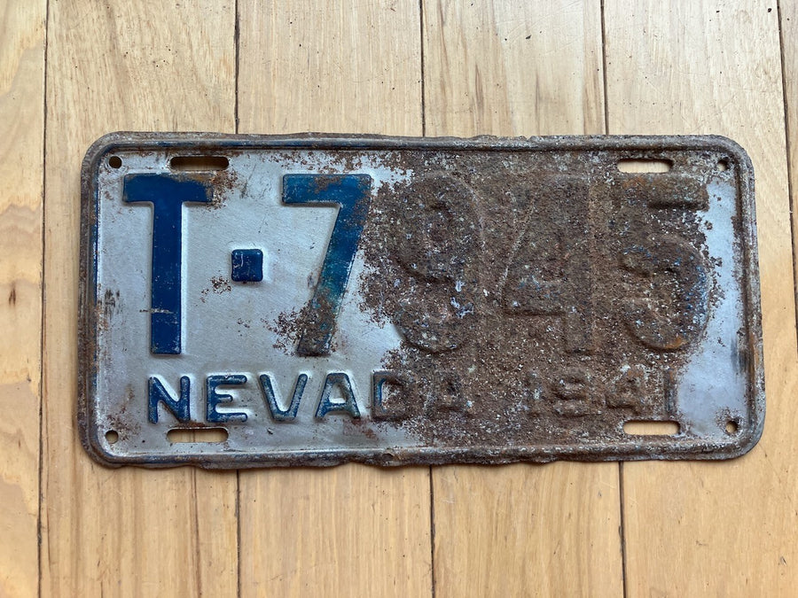 1941 Nevada License Plate