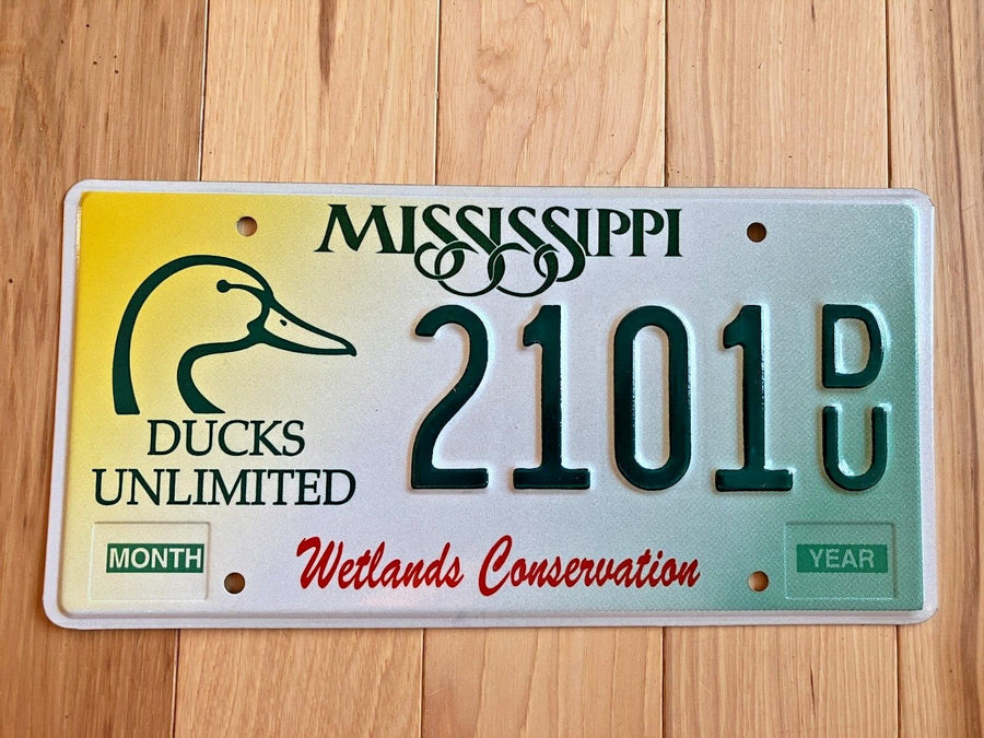 Mississippi Ducks Unlimited License Plate