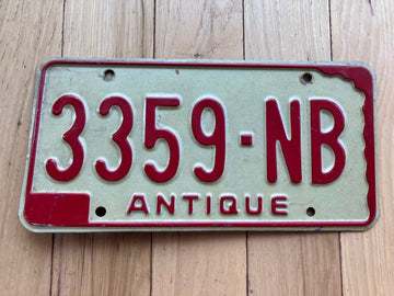 1972 Nebraska Antique License Plate