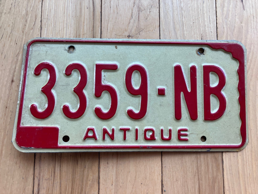 1972 Nebraska Antique License Plate