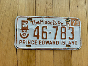 1973 Prince Edward Island License Plate