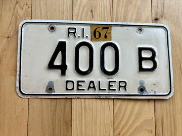 1967 Rhode Island Dealer License Plate