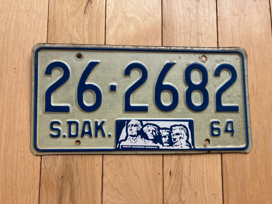 1964 South Dakota License Plate