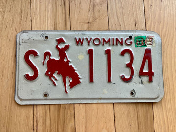 1993 Wyoming License Plate