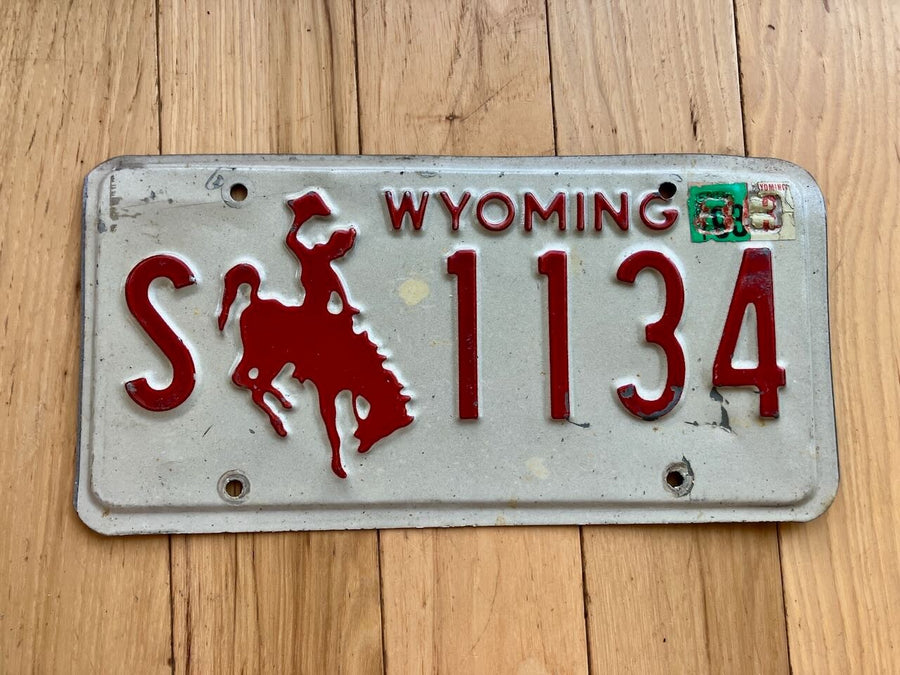 1993 Wyoming License Plate