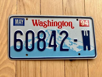 1994 Washington State Truck License Plate (Check With DOL First For YOM)