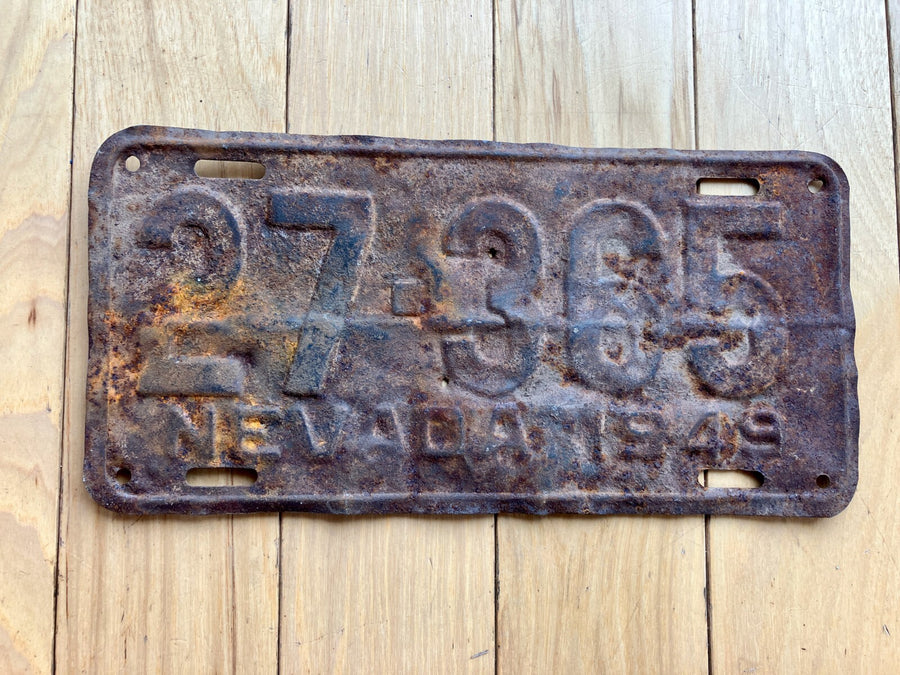 1949 Nevada License Plate