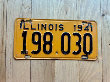 1941 Illinois License Plate