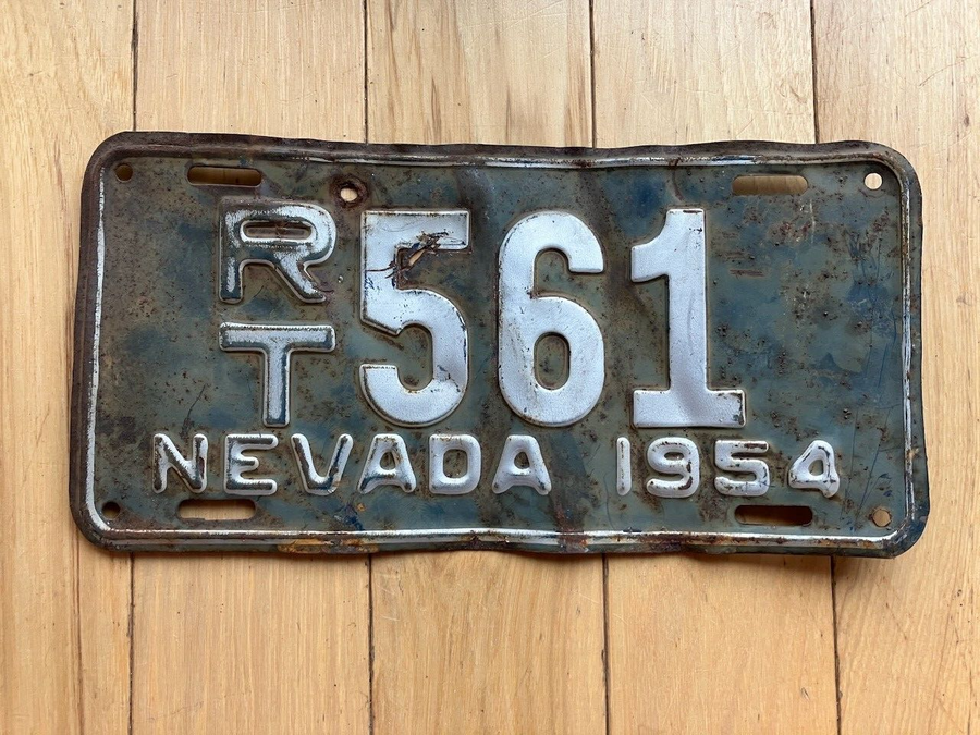 1954 Nevada License Plate