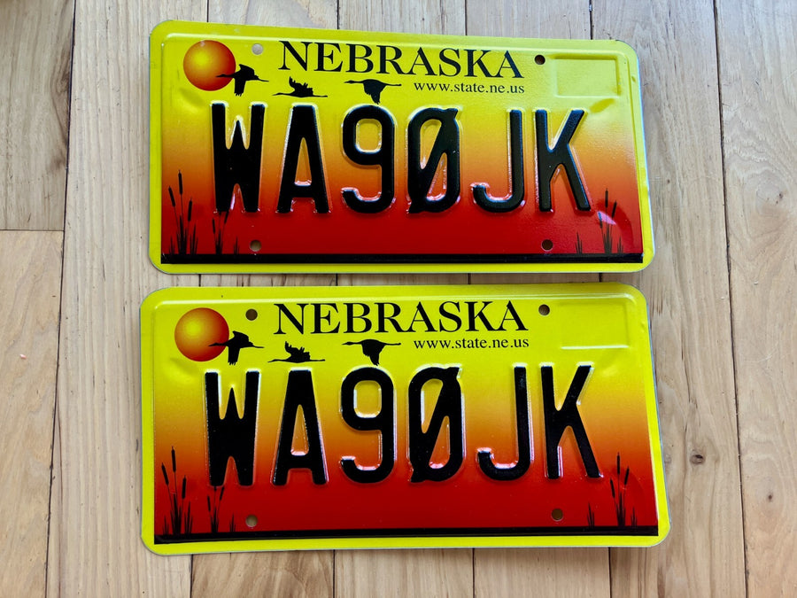 Pair of 2005 Nebraska Amateur Radio License Plates