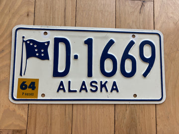 1964 Alaska License Plate