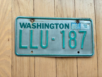 1984 to 1987 Washington State License Plate - Check With DOL First For YOM